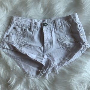 White One Teaspoon shorts size 25
